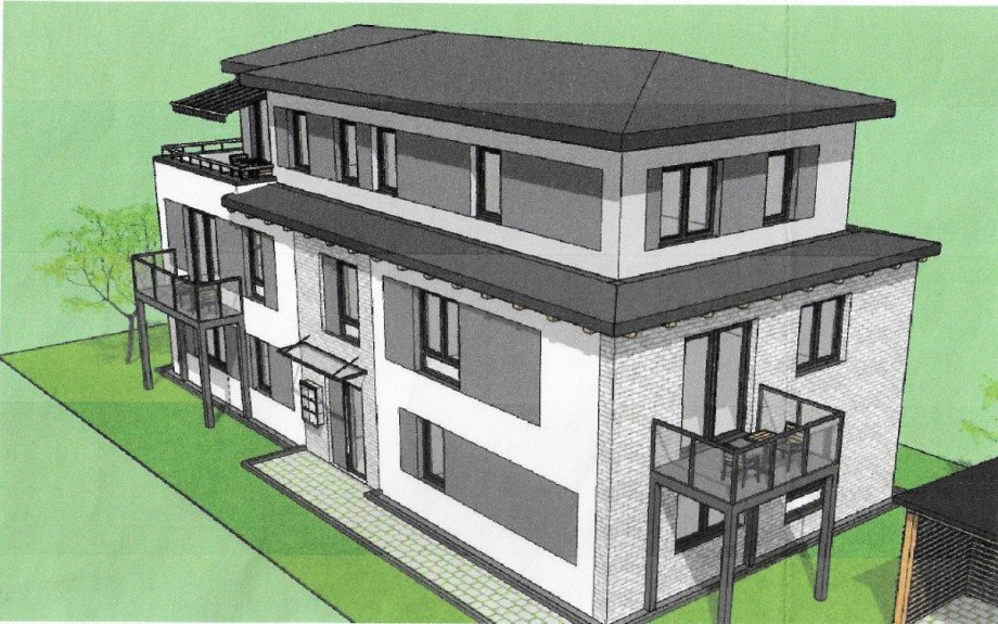 Ansicht Nord-Ost Etagenwohnung Holzminden