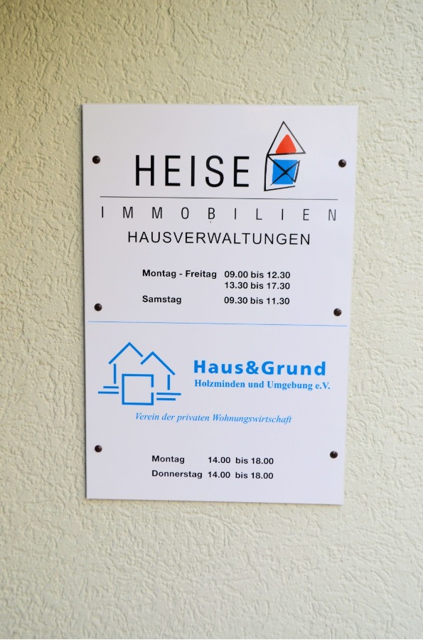 Miet�bersicht Heise Immobilien Holzminden - www.immobilien-heise.de Etagenwohnung Holzminden