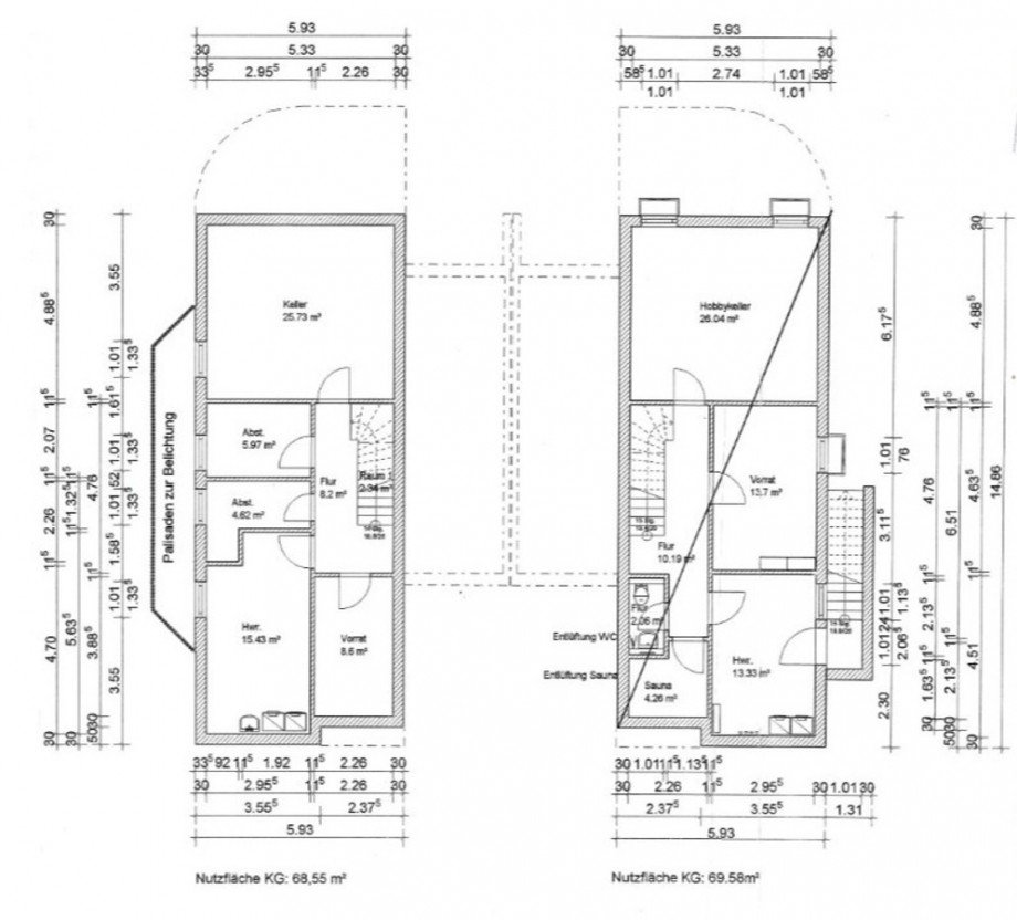 Grundriss UG - Heise Immobilien Doppelhaush�lfte Holzminden
