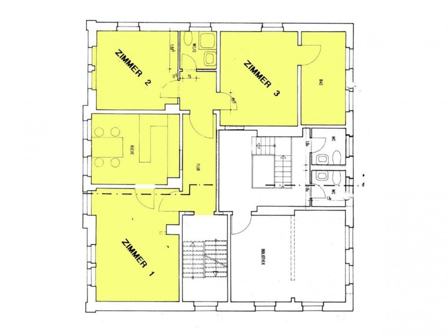 Grundriss WG OG Etagenwohnung Holzminden