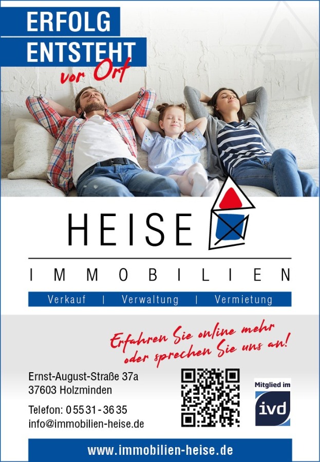 Heise Immobilien - Seit 55 Jahren in Holzminden und Umgebung Bungalow Bevern