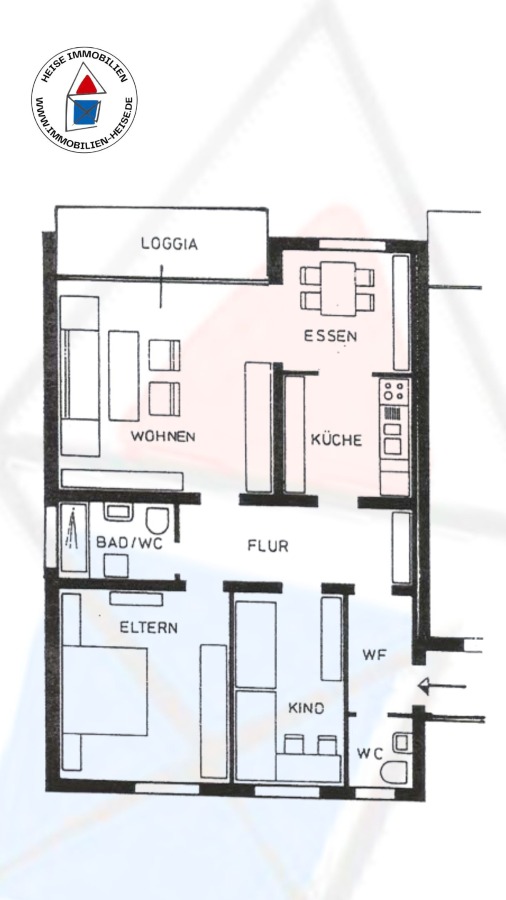 hochwertig modenisierte Eigentumswohnung - Grundriss Etagenwohnung Holzminden