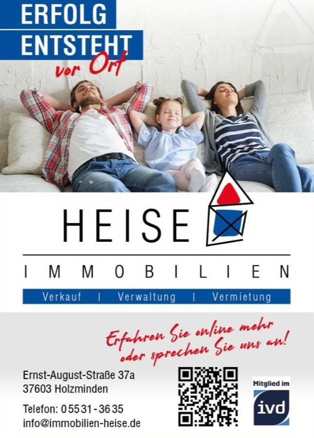 Heise Immobilien Holzminden - www.immobilien-heise.de Einfamilienhaus Holzminden